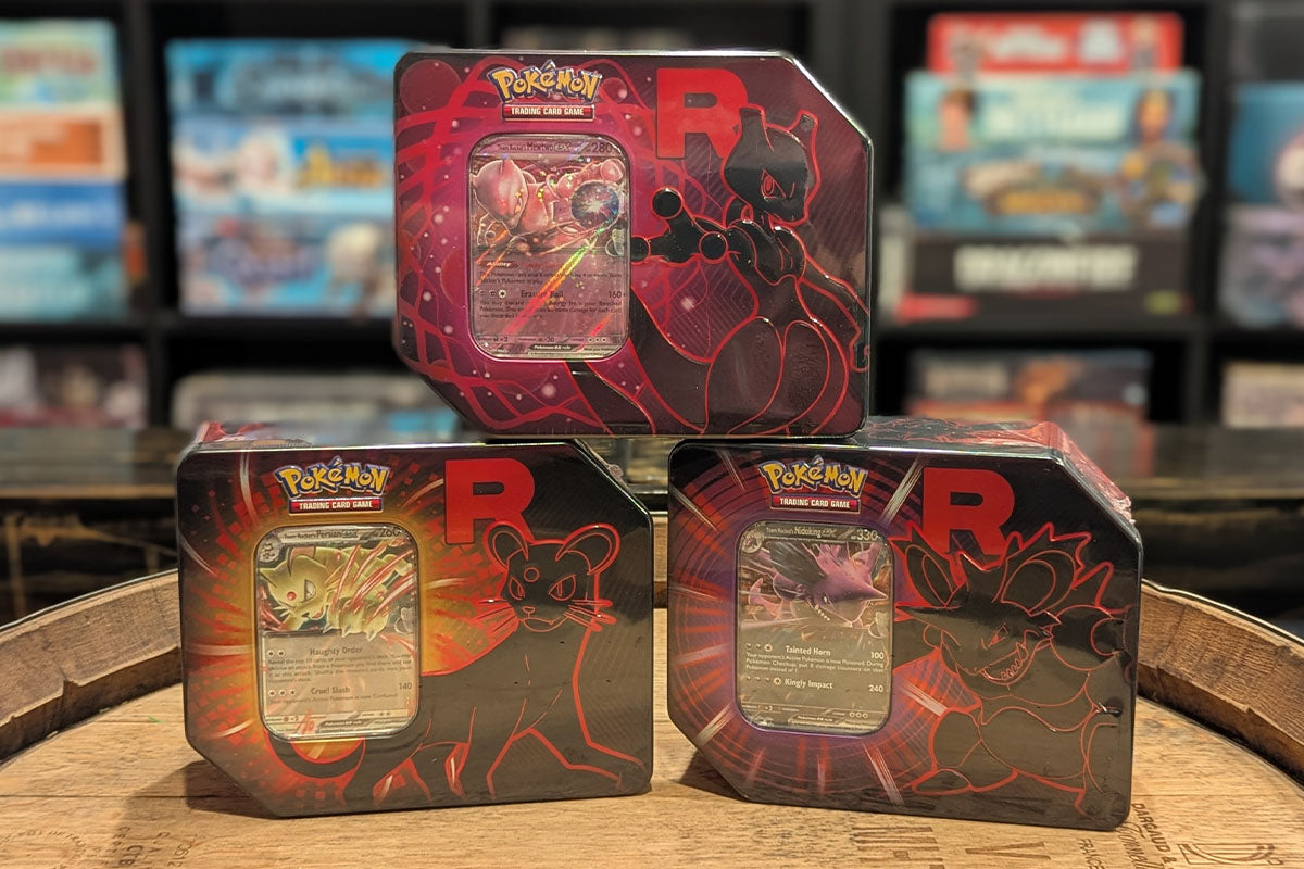 Tcg Rockets Store Pokémon TCG: Team Rocket Tin – Dragon Forge Games